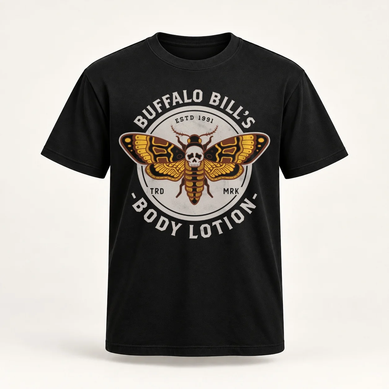 Buffalo Bill's Body Lotion - Death's Head Moth - Horror - Distressed Vintage Design Women T-Shirt
