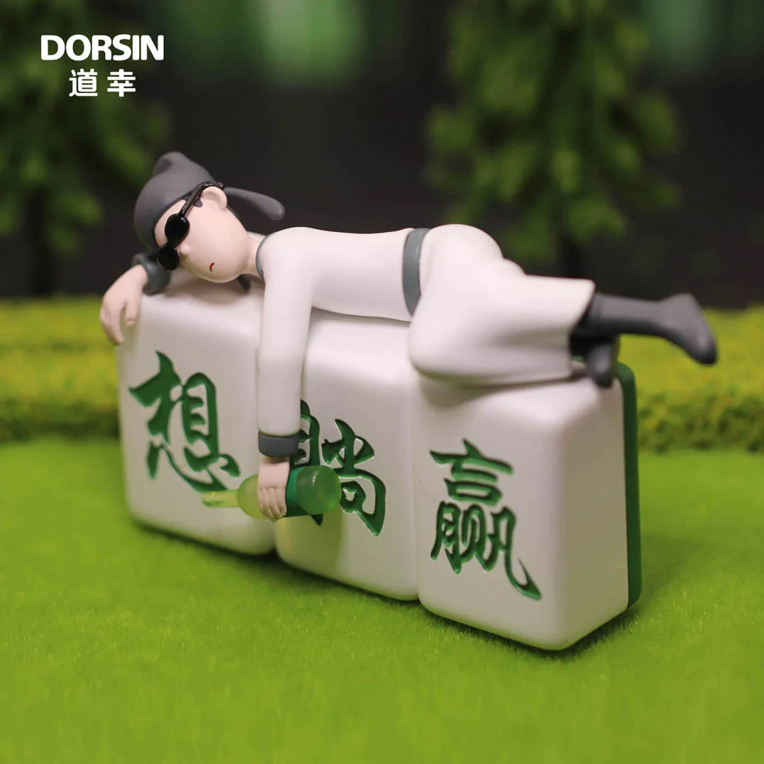 Love Freedom Series Li Bai With Sunglasses Blind Box Chinese Style Vinyl Figure Collectible Model Toys Ancient Poet Decor Gifts