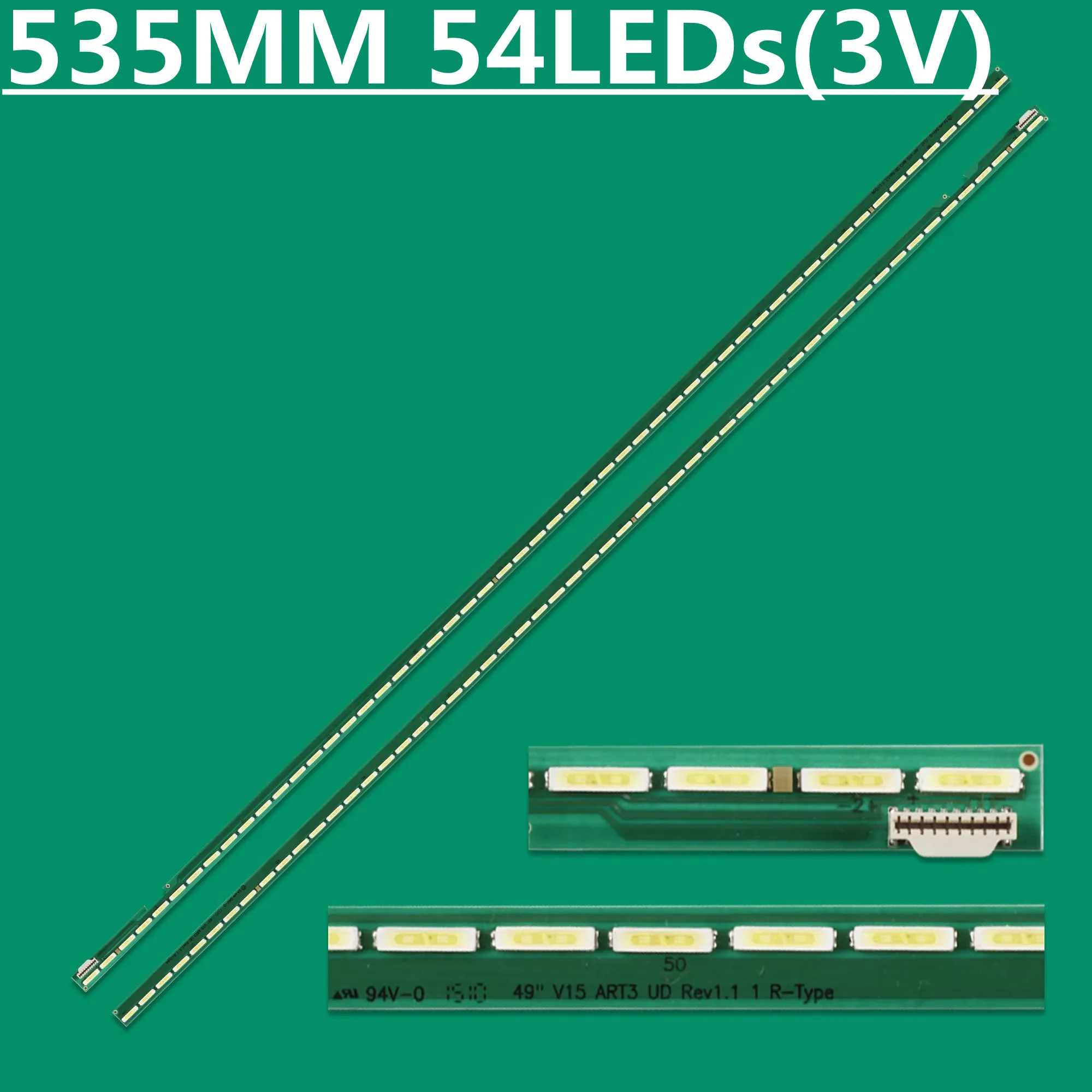 Bande de rétroéclairage LED, 49, V15, ART3, UD, REV1.1, 6916L-2063A, 6916L-206 Pipeline, 49UF680T, 49UF770T, 49UF6407, 49UF6700, 49UF7787, 49UF7702-CC