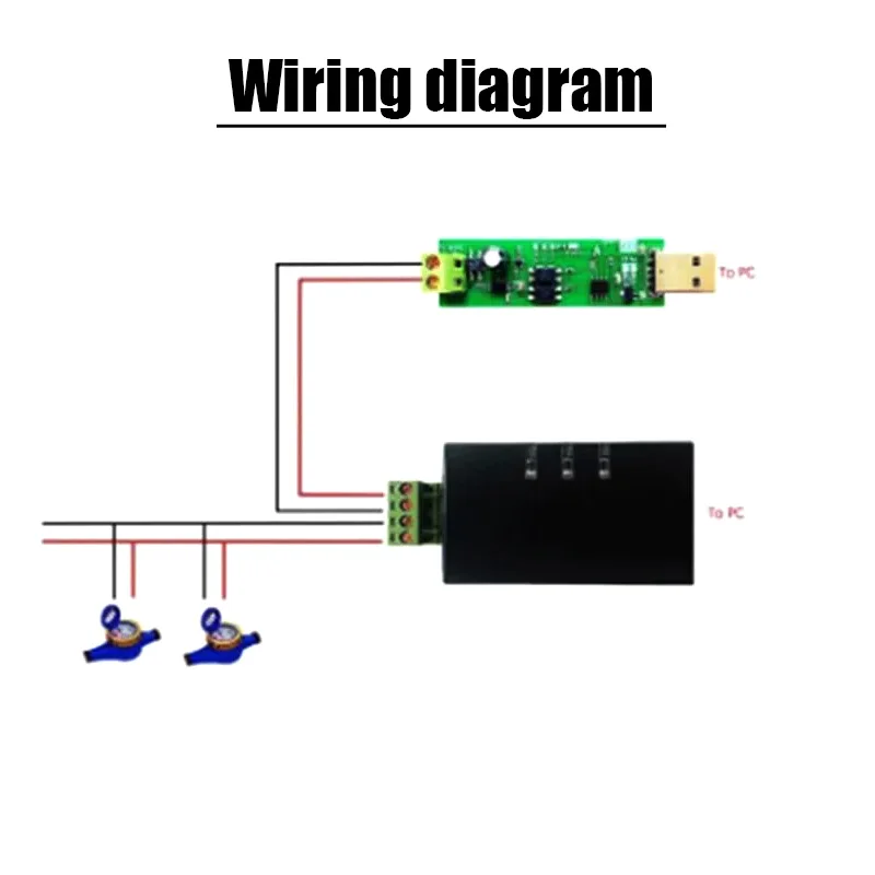 USB To MBUS Slave  Communication Debugging MBUS Bus Monitor TSS721 Self Collection FOR Energy Water Electricity Meter Reading