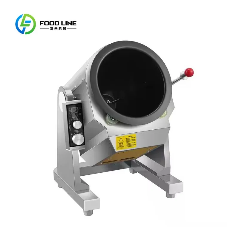 Desktop Electric Induction Automatic Cooking Machine Fried Rice Wok Machine Auto Stir Fry  Mixer Drum  for Restaurant