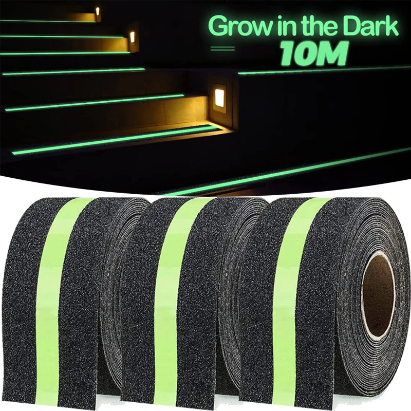 

Светящиеся противоскользящие предупреждающие ленты, светящиеся в темноте полосы, светящаяся матовая противоскользящая наклейка, светоотражающие флуоресцентные ленты для лестниц