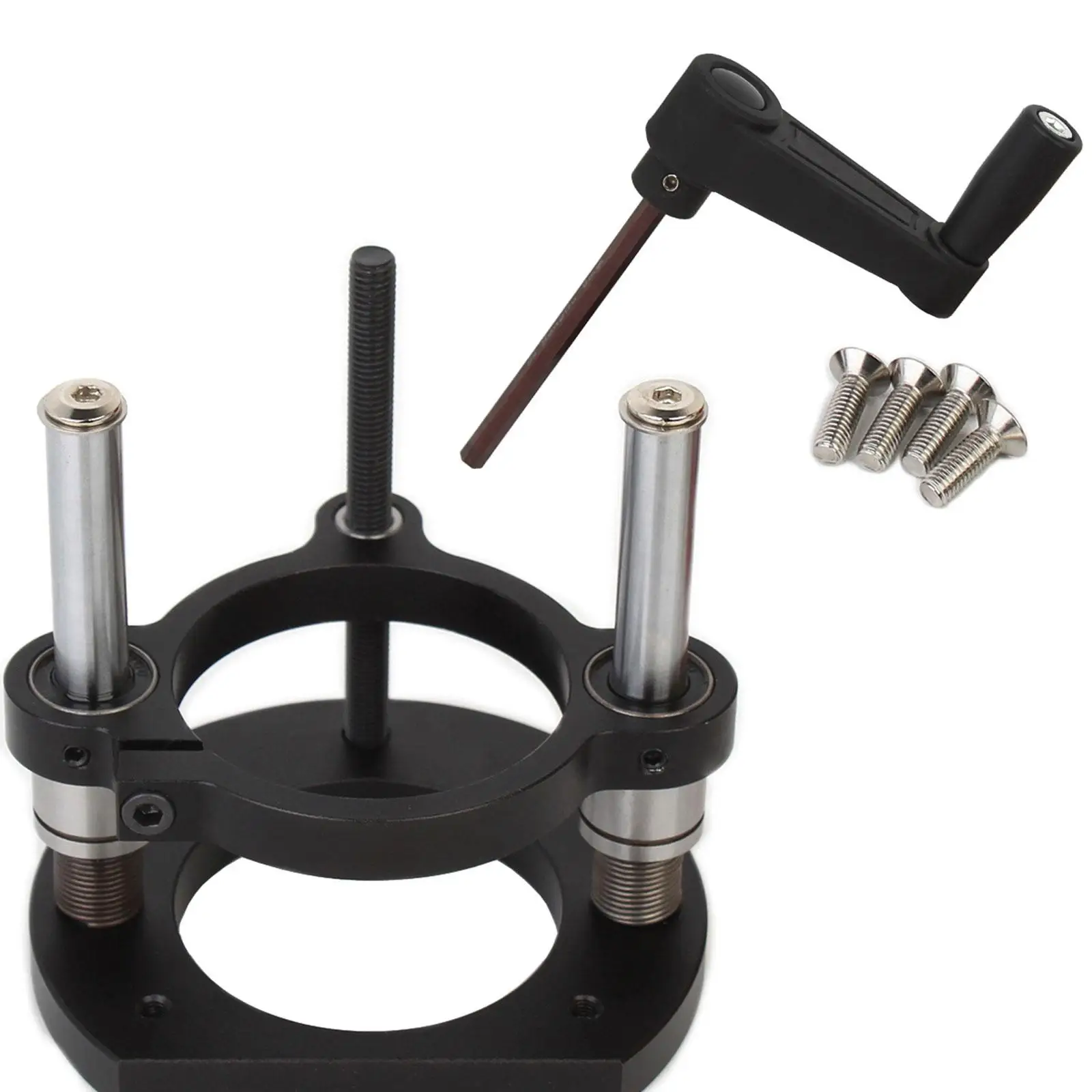 Router Lift System with Top Plate Rustproof for Woodworking Machine Aluminum