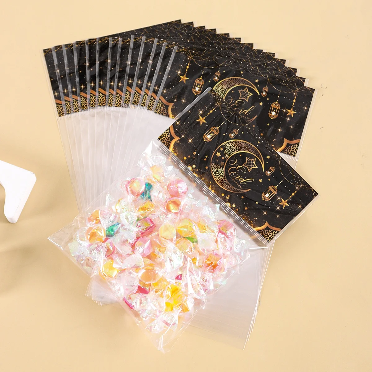 30/50 قطعة عيد مبارك كيس الحلوى البلاستيك القمر ستار شنطة هدايا إسلامية مسلم لوازم الحفلات عيد الأضحى هدايا رمضان ديكور 2026 #5