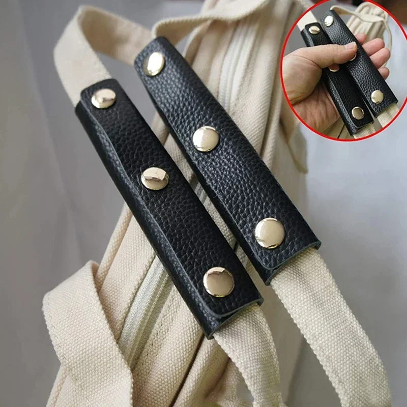 Fashion Luggage Bag Leather Grip Protector Cover PU Handbag Handle Wrap Saddle Clasp Suitcase Tote Strap Chain Bags Accessories