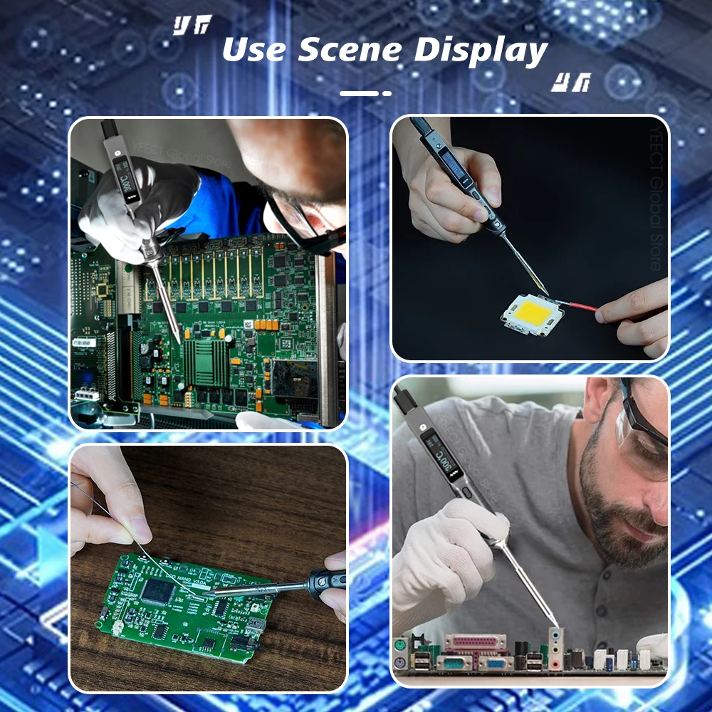 Miniware TS101 قلم سبيكة لحام رقمي 90 واط OLED عرض USB Type-C PD تسخين سريع مجموعة أدوات إصلاح محمولة TS 101 #3