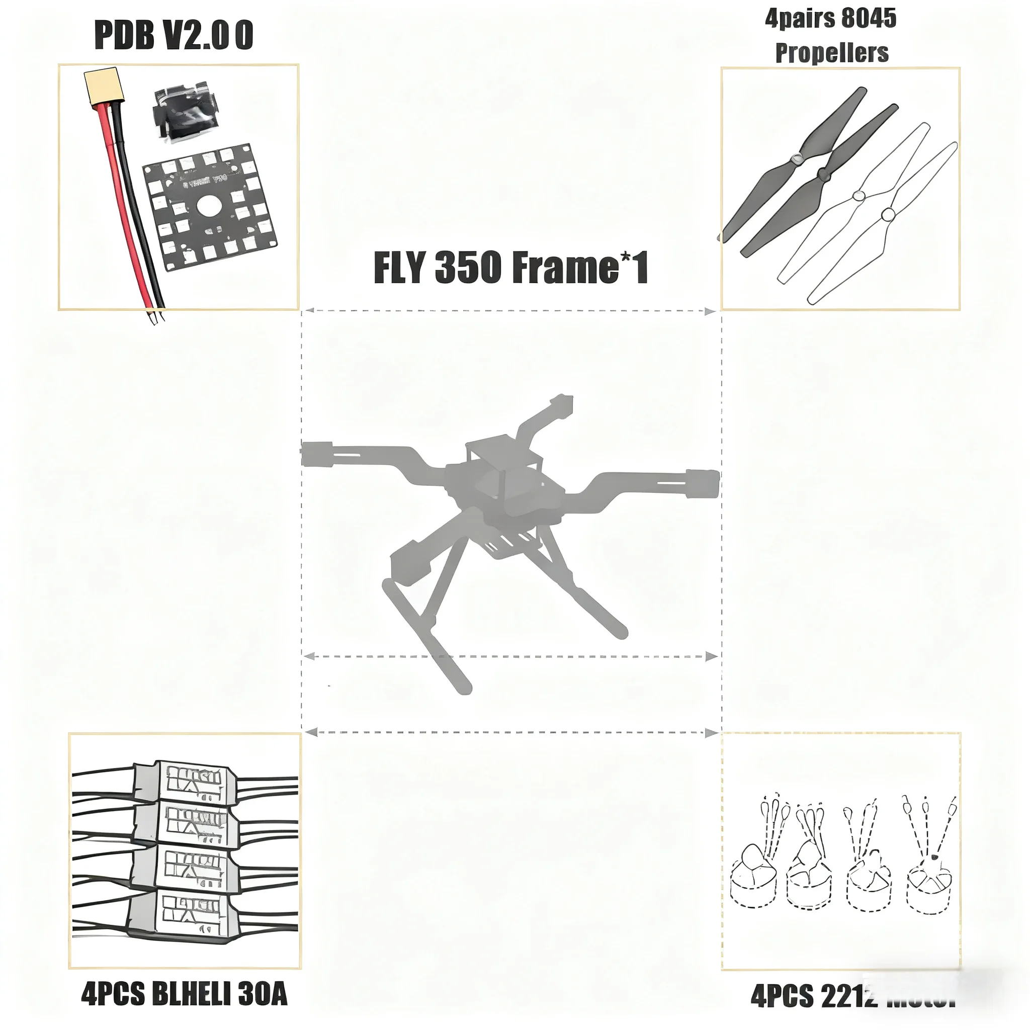 

BCUBE Новый умный дрон с открытым исходным кодом FLY350 300 380 450 мм Pix Quadrotor перевернутая стойка Pixhawk 2.4.8 Px4 Рама дрона