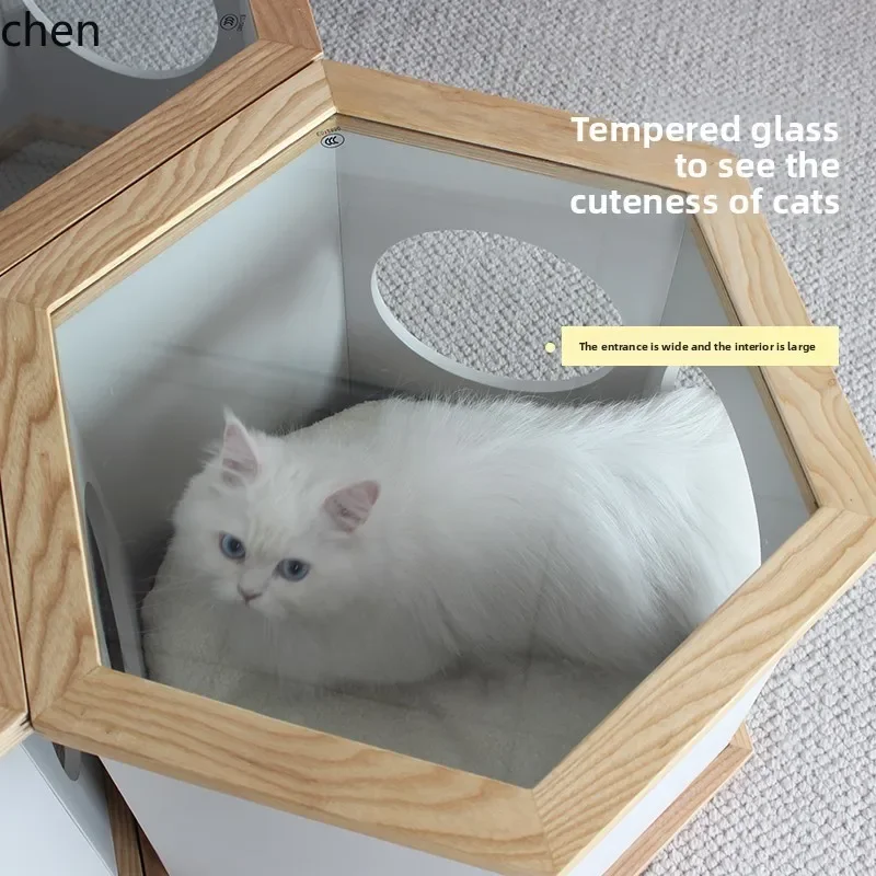 solid wood edge few cat nest living room sofa edge few combination coffee table people pet shared furniture