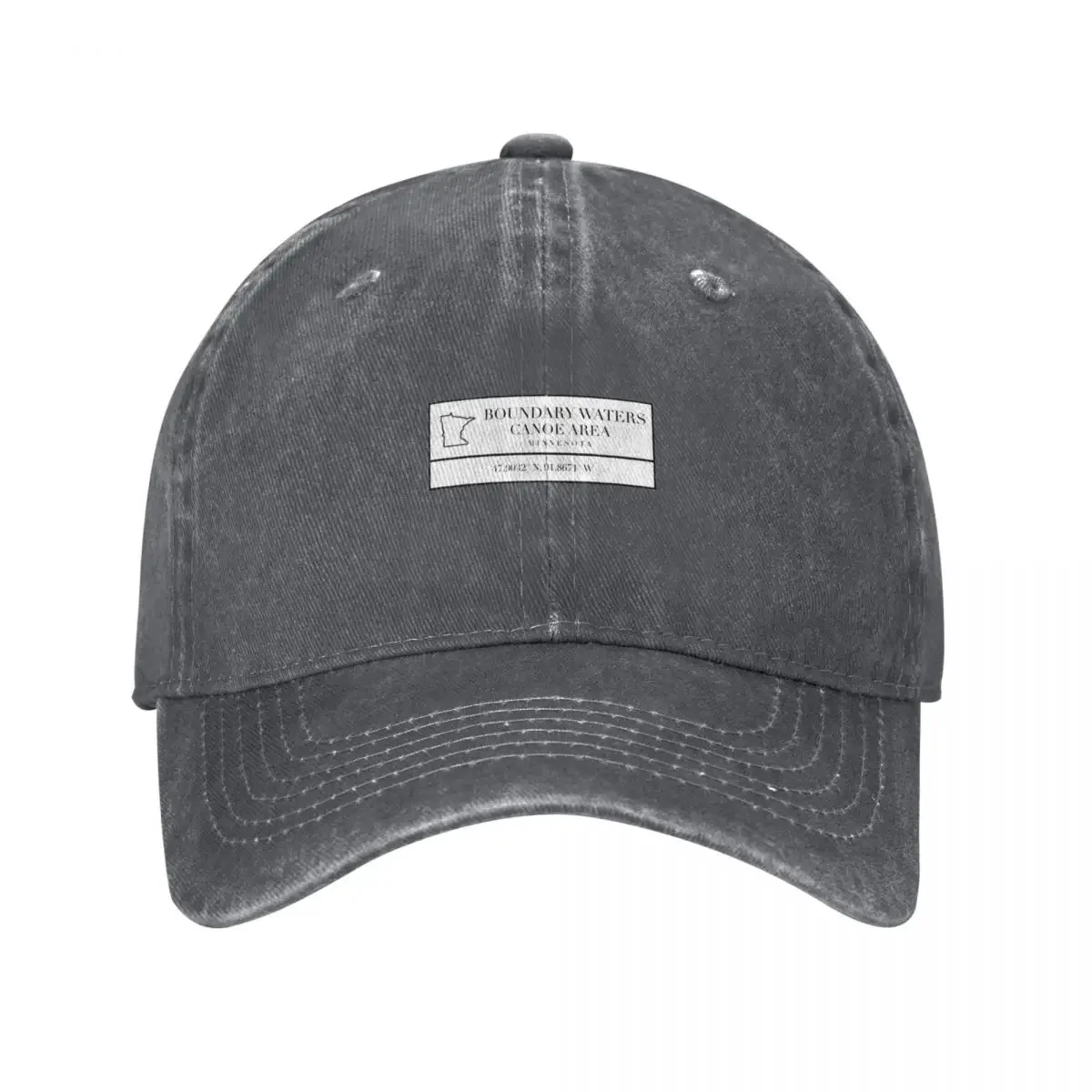 Boundary Waters Canoe Area (BWCA) Coordinates Baseball Cap New In Hat Luxury man cap Mens Tennis Women's