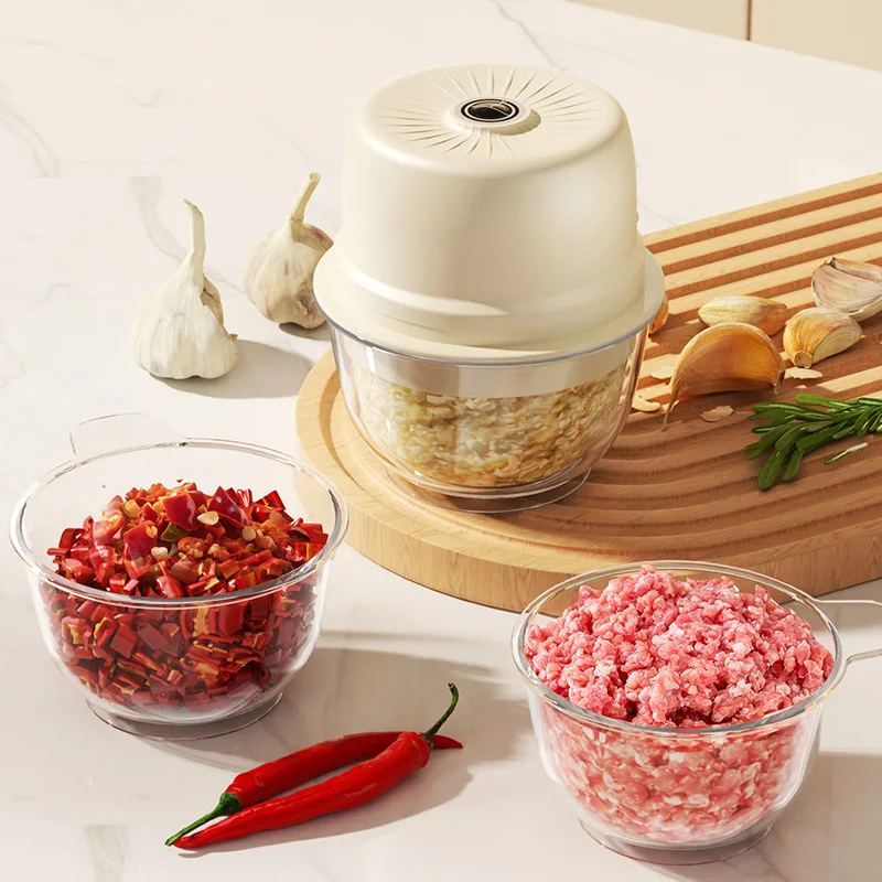 

Electric Garlic Masher Portable Kitchen Mashed Garlic Artifact for Pepper Meat Vegetables Mini Mashing Machine Home Kitchen Tool