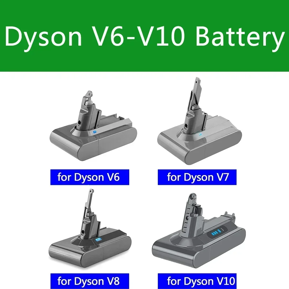 

Dyson V6 V7 V8 V10 Аккумуляторная серия SV12 DC62 SV11 SV10 Ручной пылесос Запасная батарея Сменная батарея для Dyson