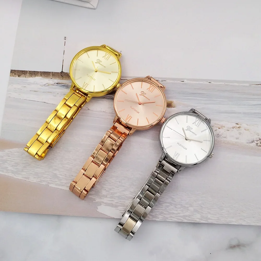 Reloj de pulsera para Mujer, Relojes dorados con correa pequeña, Relojes de cuarzo para ocio, reloj de pulsera Popular, reloj elegante para Mujer