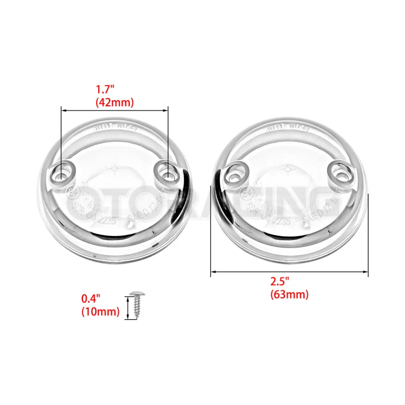 For Indian Scout Turn Signal Light Lens Scout Sixty/ABS/Sixty ABS/100th Anniversary Indicator Light Cover Motorcycle Front&Rear