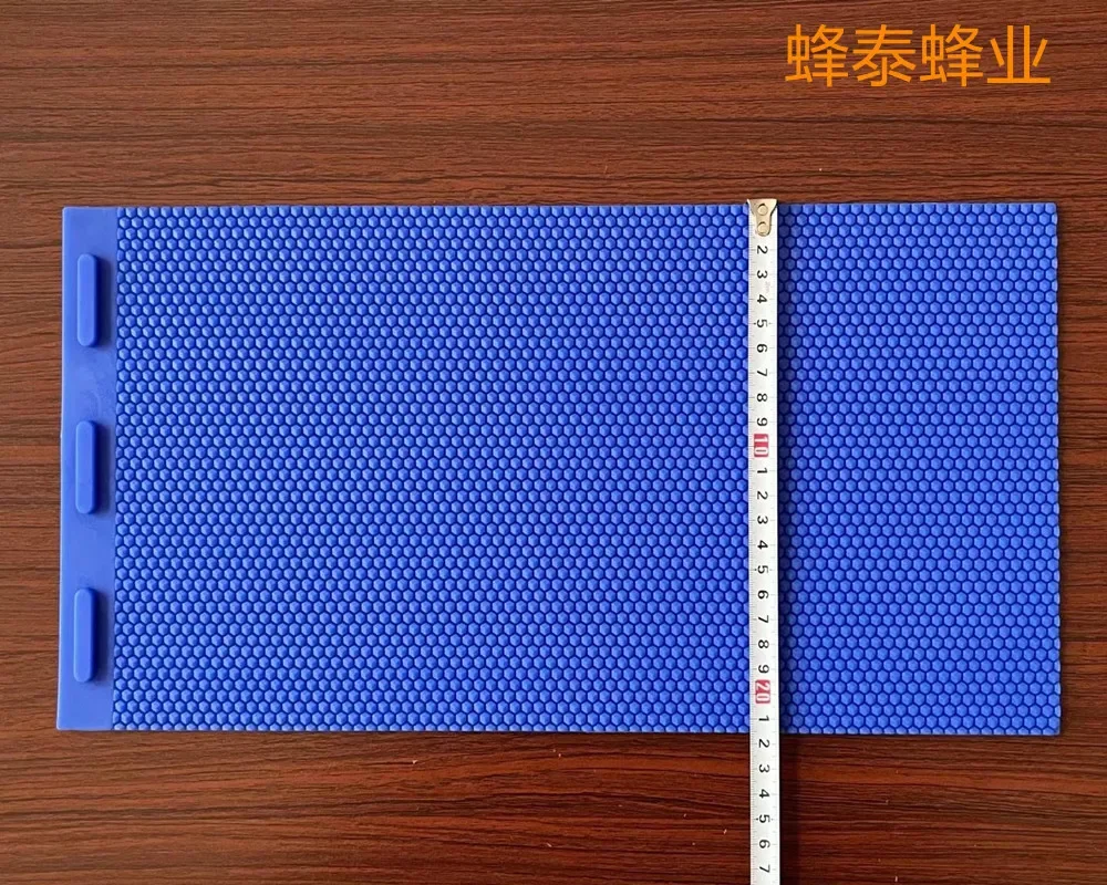 الأزرق الداكن سيليكون عش قاعدة آلة دليل المطاط عش قاعدة الضغط ورقة عش شمع العسل قاعدة ورقة 2 قطعة أداة للمناحل #4