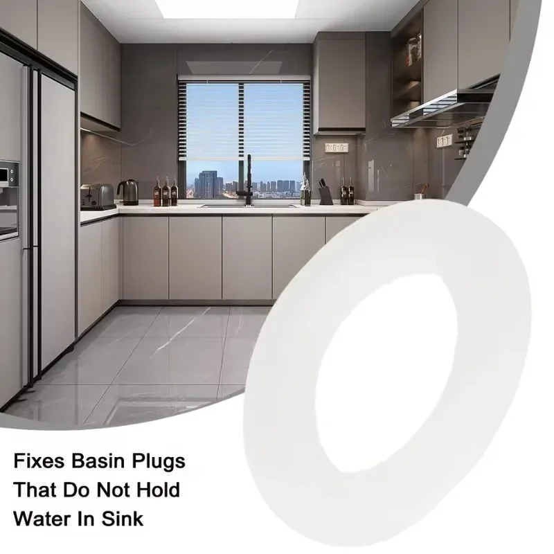 

30PCS Rubber Seal Washer Gasket Bathroom Basin Drain Ring Plug Kitchen Sink Filter Gasket Bathtub Basin Sink Plug Cap WasherSeal