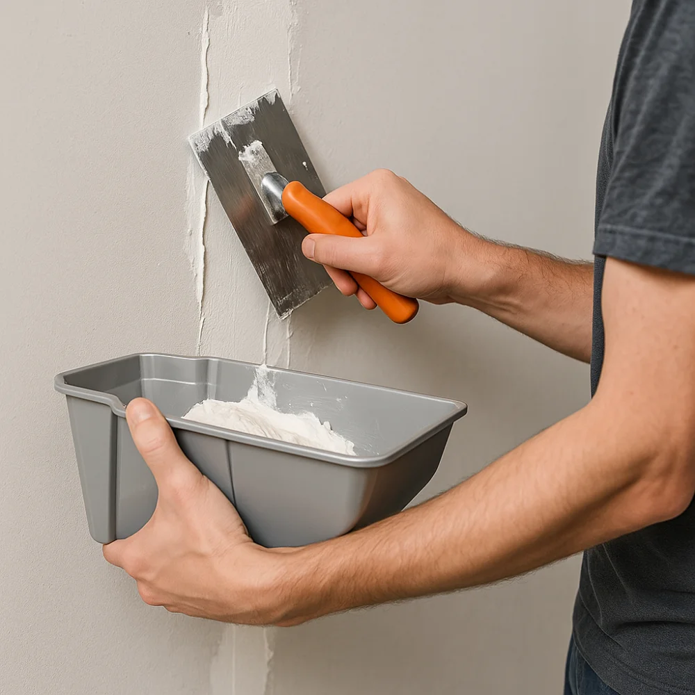 Wall Painting Easy-Grip Painting Bucket Grey PP Paint Tray Large Capacity Durable Handheld Paint Cup Home Improvement