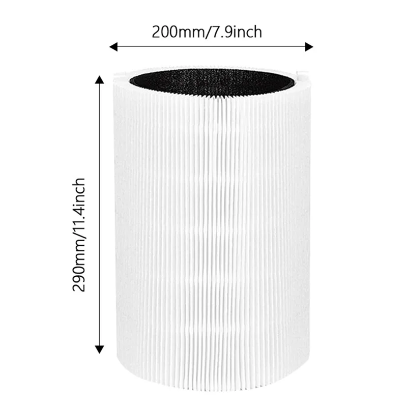 A59E-For Blue Pure 411 Series Smokeblock إكسسوارات قطع غيار فلتر، يناسب أجهزة تنقية الهواء Blue Pure 411 Auto، 411 و411+ قطعتان