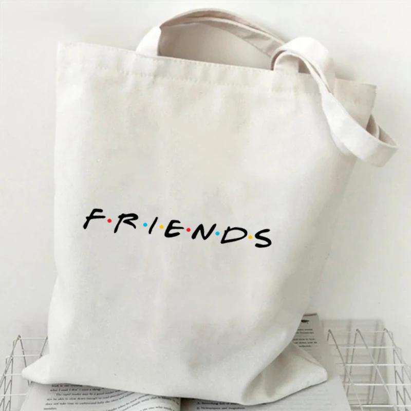 

1Pc HOW YOU DOING Graphic Tote Bag for Women Friends Tv Show Canvas Handbags Fashion Women Shoulder Bag Girls Bag