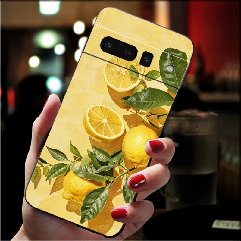 

Phone Case For Google Pixel 10 9 Pro XL 9A 8 7 6 Pro Pixel 8A 7A 6A Pixel 8 7 6 5 Summer Fruit Lemon