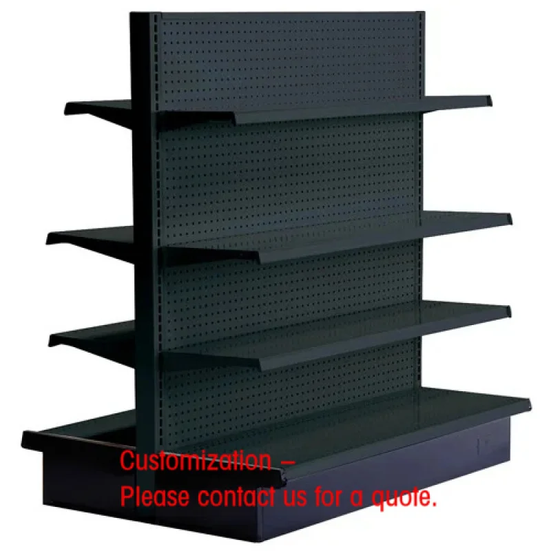 custom.Lozier Light Duty Gondola Madix Supermarket Shelving Double Shelf Sided Units