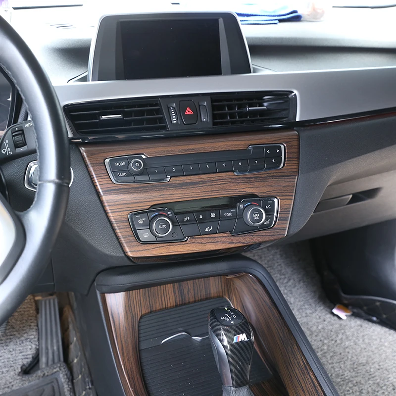 Auto Interior Accessories Central Control Decorative Frame Sticker Fit For BMW X1 F48 20i 25i 25l 2016-2019 BMW X2 F47 2016-2019