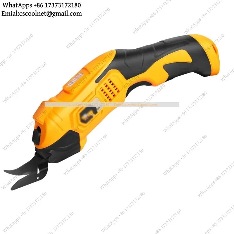 JS02 Electric Handheld Fabric Scissors, Heavy Duty Leather Cloth Cutter with Tungsten Steel Blades, Portable Cutting Tool