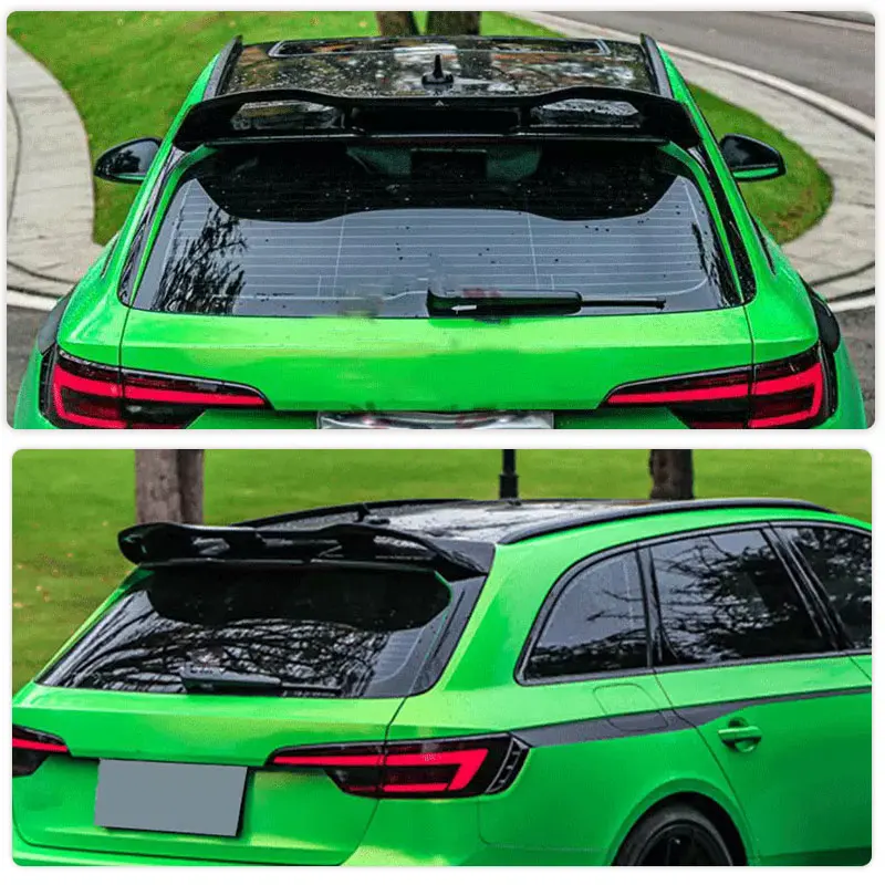 Car Rear Trunk Spoiler Wings Prepreg Dry Carbon for Audi RS4 B9 Avant Wagon 2020 2021 Racing Rear Spoiler Boot Lid Wing Lip