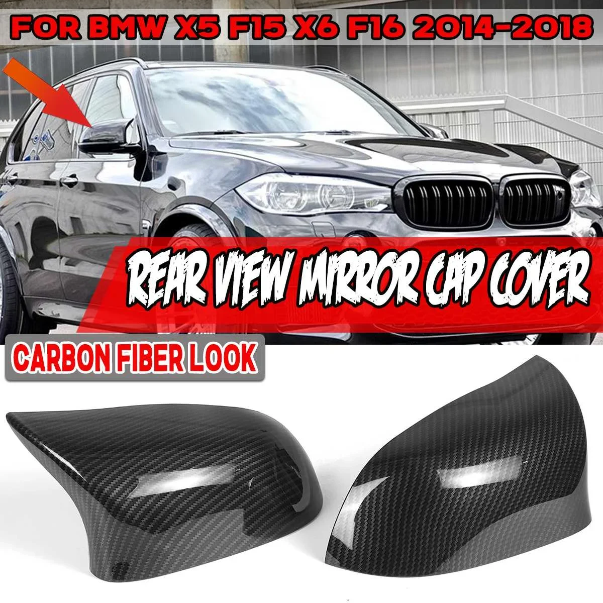 

Чехол для зеркала заднего вида BMW X5 F15 X6 F16 2014-2018