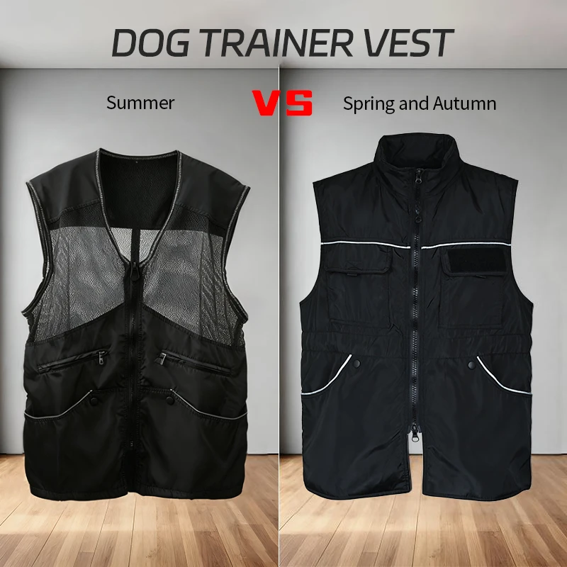 Leichte Mesh-Hundetrainingsweste mit Mehreren Taschen Bissresistent für Frühling-Sommer-Training – Detail 9