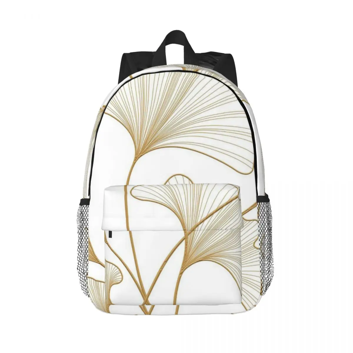 Light Colour Ginkgo Flowers Floral Backpack Daypack Large Capacity Boys Girls BookBag Shoulder Bags for Unisex Kids School Bag