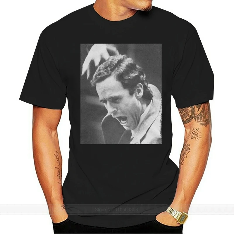 Ted Bundy T-Shirt - Serial Killer T-Shirt Plus Size Clothing Tee Shirt male brand teeshirt men summer cotton t shirt