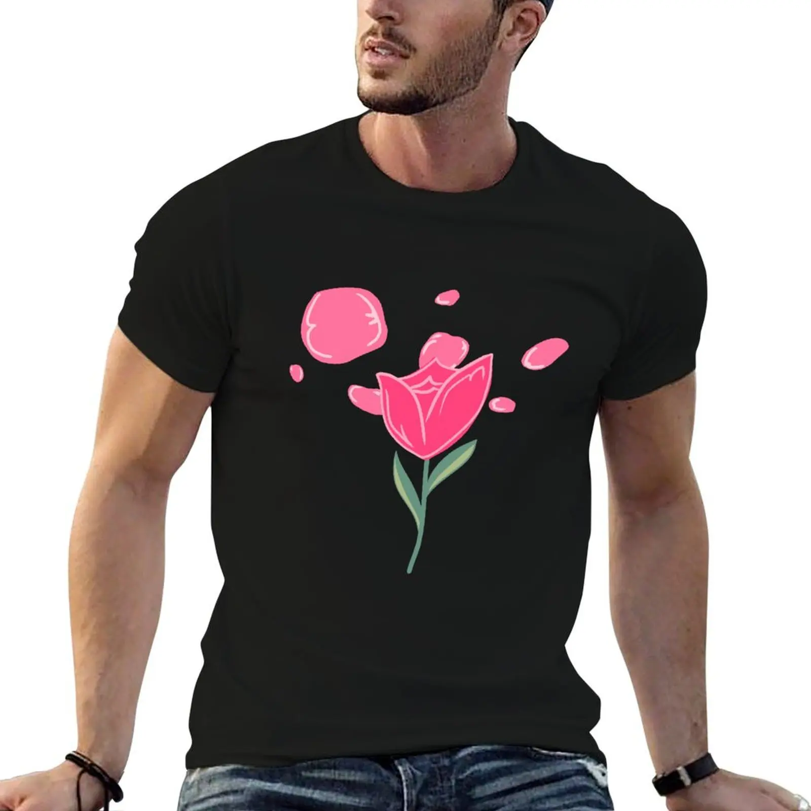 Send you rose T-Shirt Plus Size Gym Sports T-Shirt