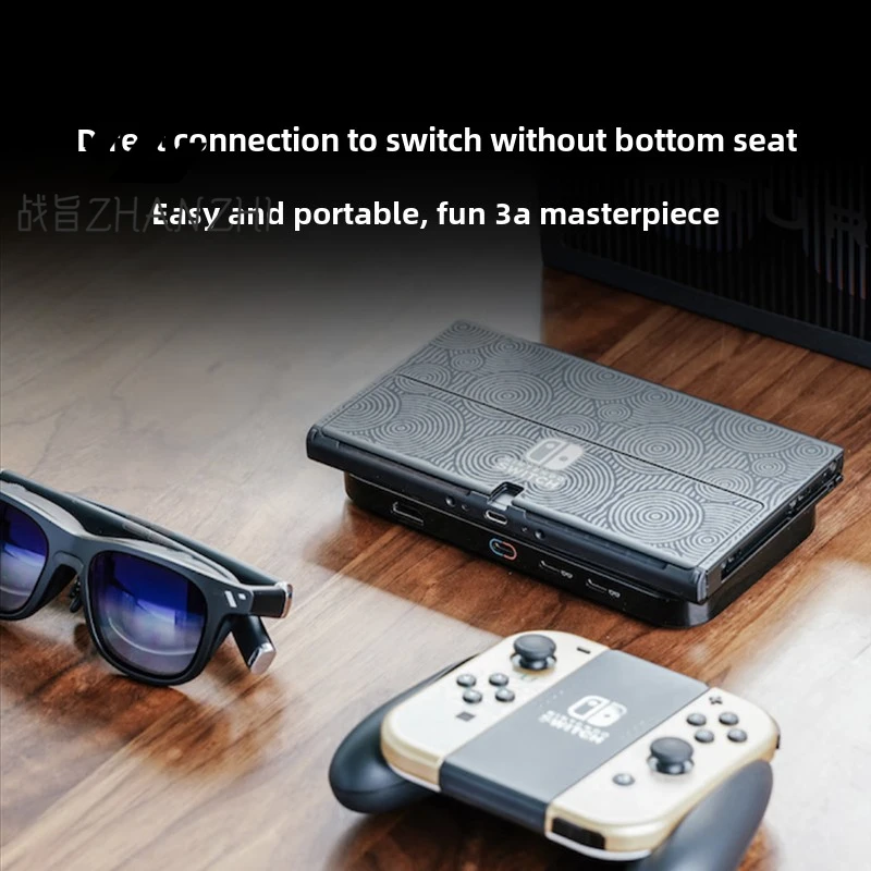 การดูภาพยนตร์เข้ากันได้กับแว่นตา AR หลักที่มีอายุการใช้งานแบตเตอรี่สูงสุด 20 ชม. และรองรับการเล่นวิดีโอ 3 มิติ