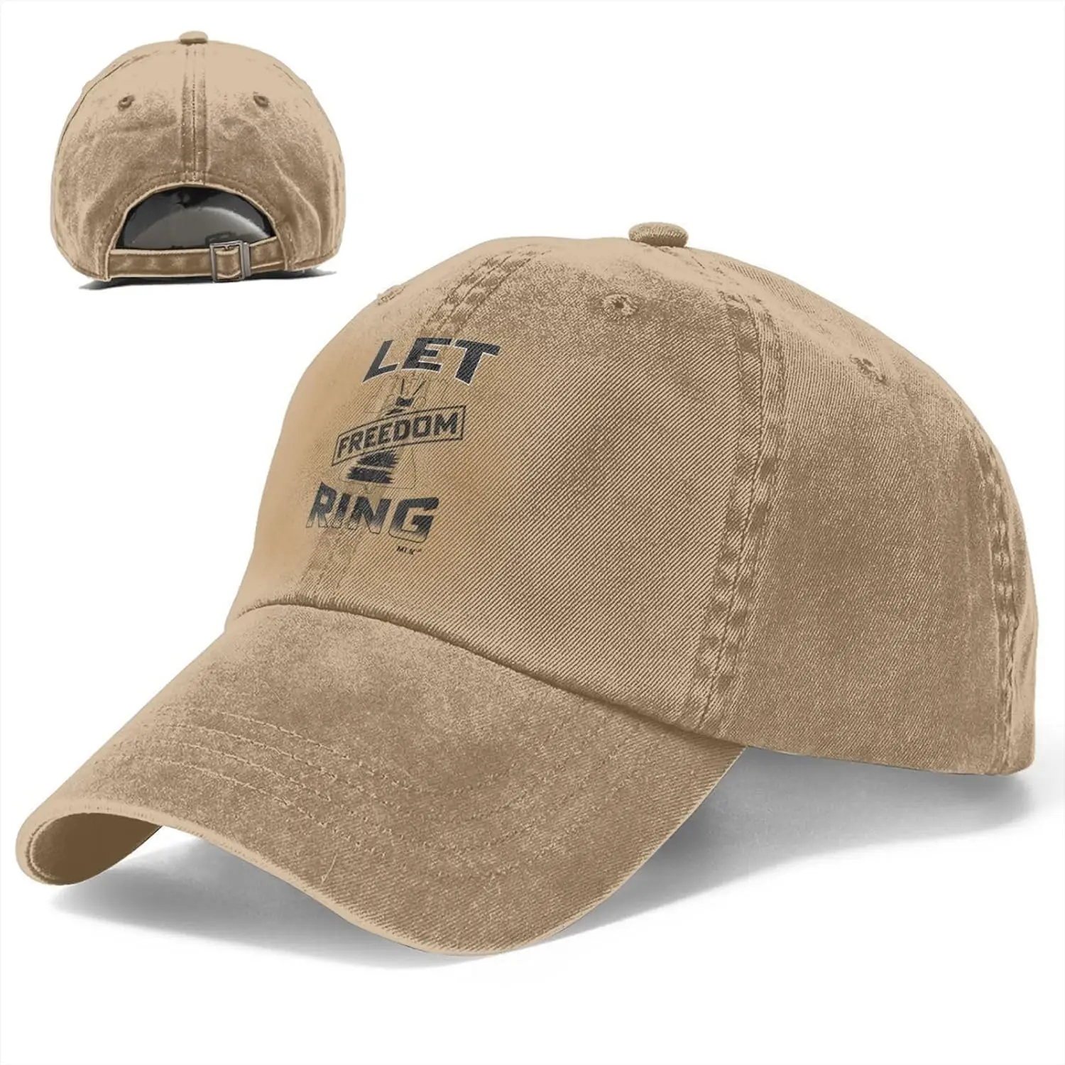 Let Ring Martin Luther King Jr. Day 1 Baseball Cap Golf Dad Hat Adjustable Cotton Hat Men Wome One Size