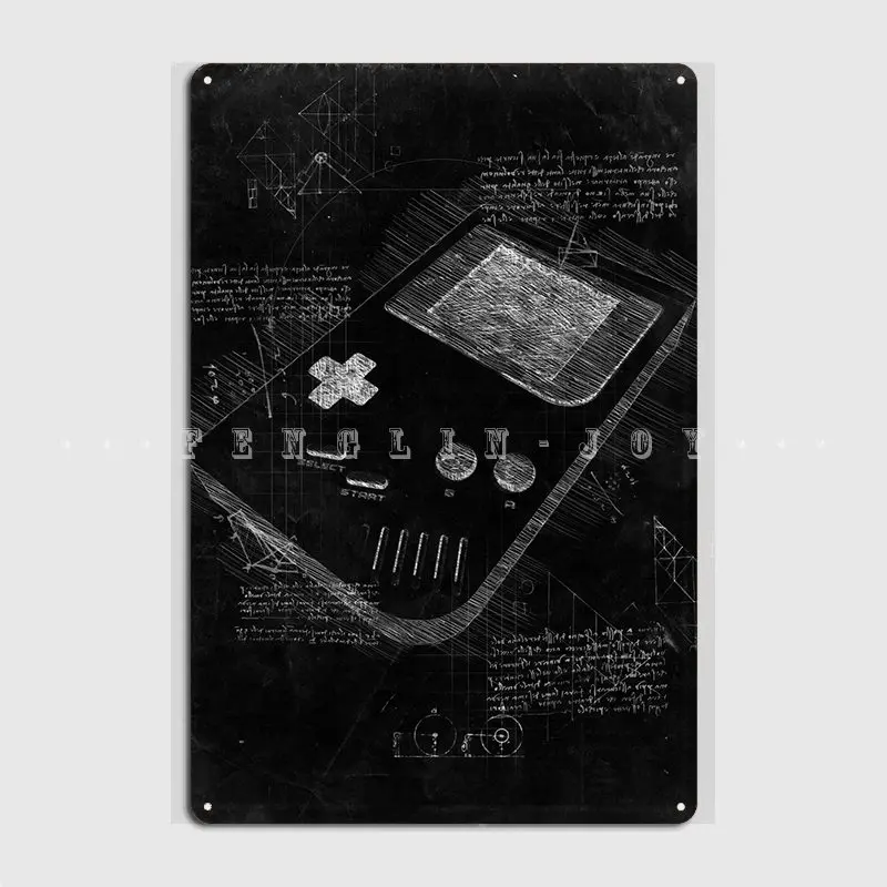 Gameboy Poster Metal Plaque Cinema Kitchen Cinema Classic Wall Plaque Tin Sign Posters