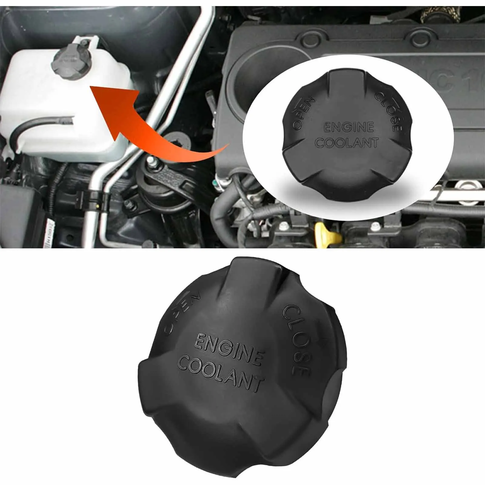 

Car Radiator Reservoir Cap Cover for Hyundai Accent For KIA RIO 25441-26100 2544126100 Auto Styling Replacement Accessories