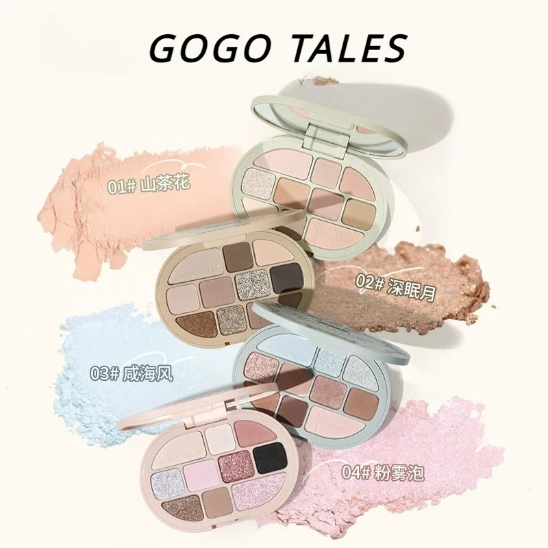 Gogotales Lolita 10สีจานอายแชโดว์แผ่นคอนทัวร์เงาสูงแต่งหน้าติดทนนาน