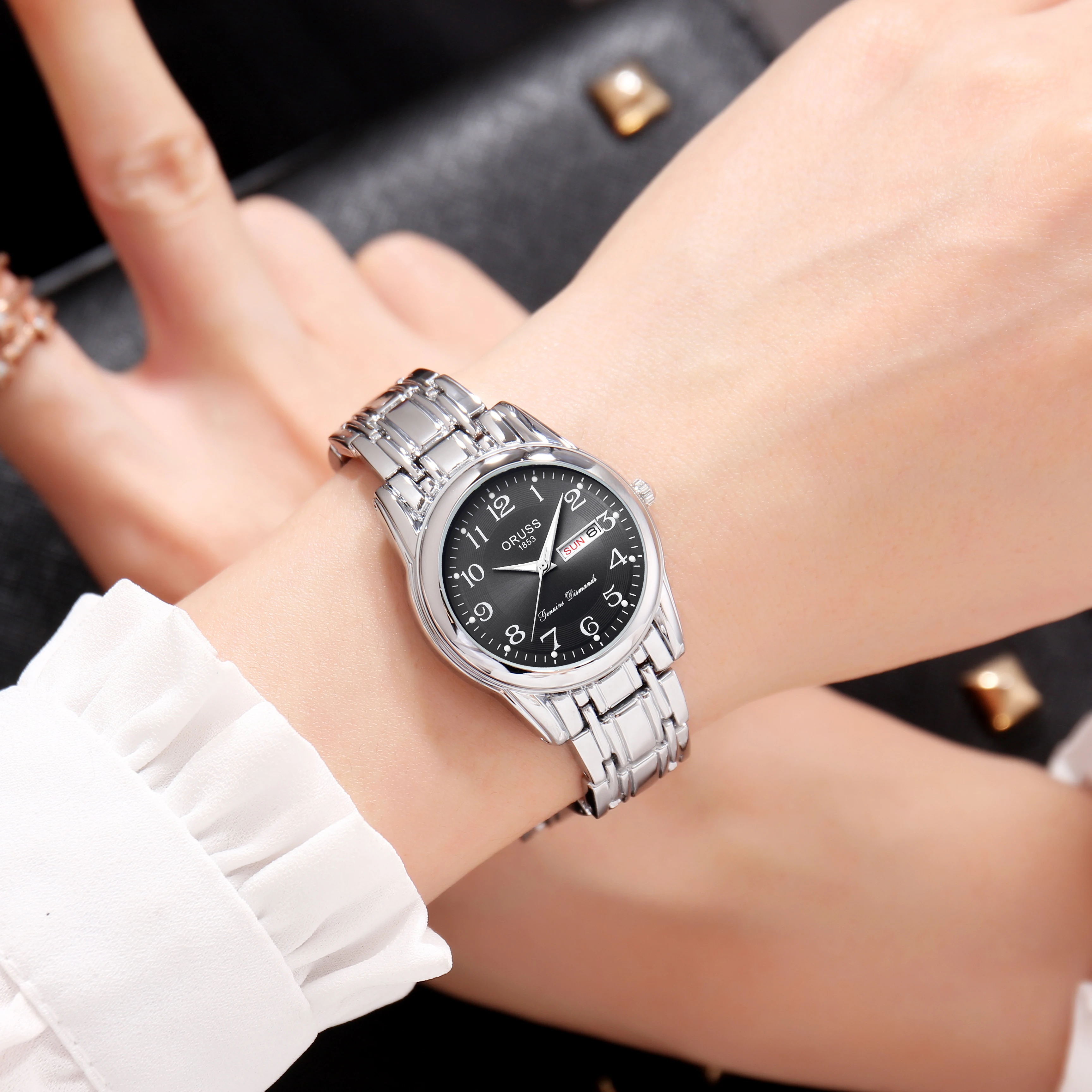 Couple watches a pair of fashion durable romantic trend aesthetic atmosphere grade all pairs of academy watches