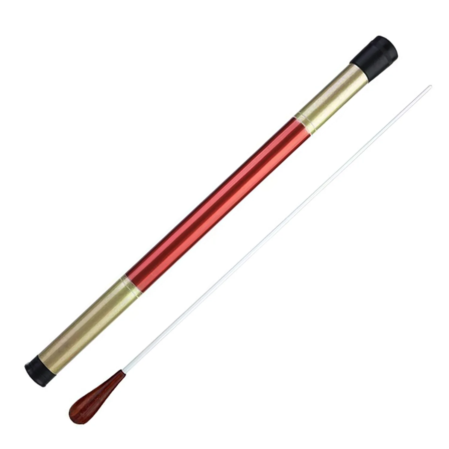 Orchestra Conductor Baton Fiberglass and Red Sandalwood Music Band Conducting Baton for Concert