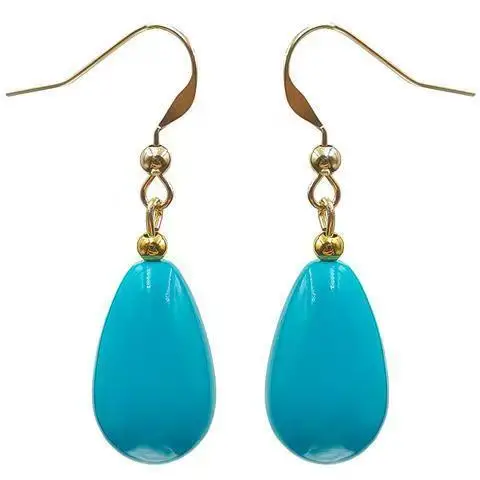 

Classic hot selling original ethnic style retro handmade turquoise earrings exquisite turquoise earrings jewelry gifts