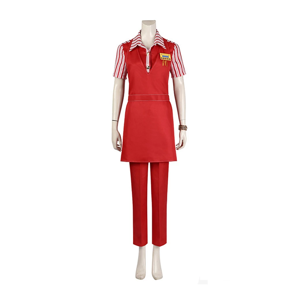 Sylvie Cosplay Red Uniform Suit Women Shirt Pants Long Coat Full Set Halloween Carnival Party Comic Con Waitress Disguise Outfit