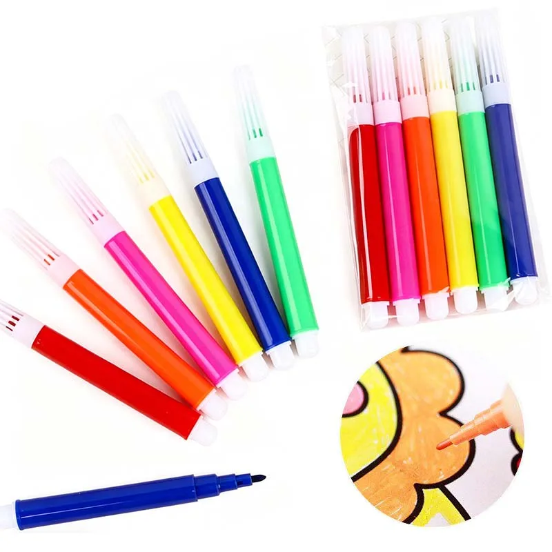 6~30pack Mini Graffiti Watercolor Pen 8.5cm Painting Markers Drawing Colorful Mark Pen Highlighter Art Stationery Accessory TMZ
