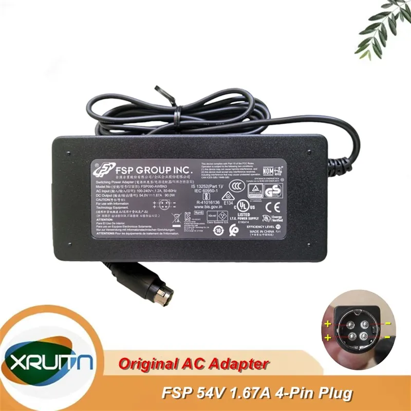 

Genuine AC Adapter FSP090-AWAN3 54V 1.67A 90W 4-PIN Charger for ZYXEL GS1900-10HP GS1900-8HP Power Supply Delta ADP-90DR B