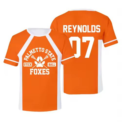 New The Foxhole Court Palmetto State Foxes Lacrosse Jersey Cosplay WILDS MINYARD 3D T-shirt Men/Women Clothes Kids Tees - Image 6