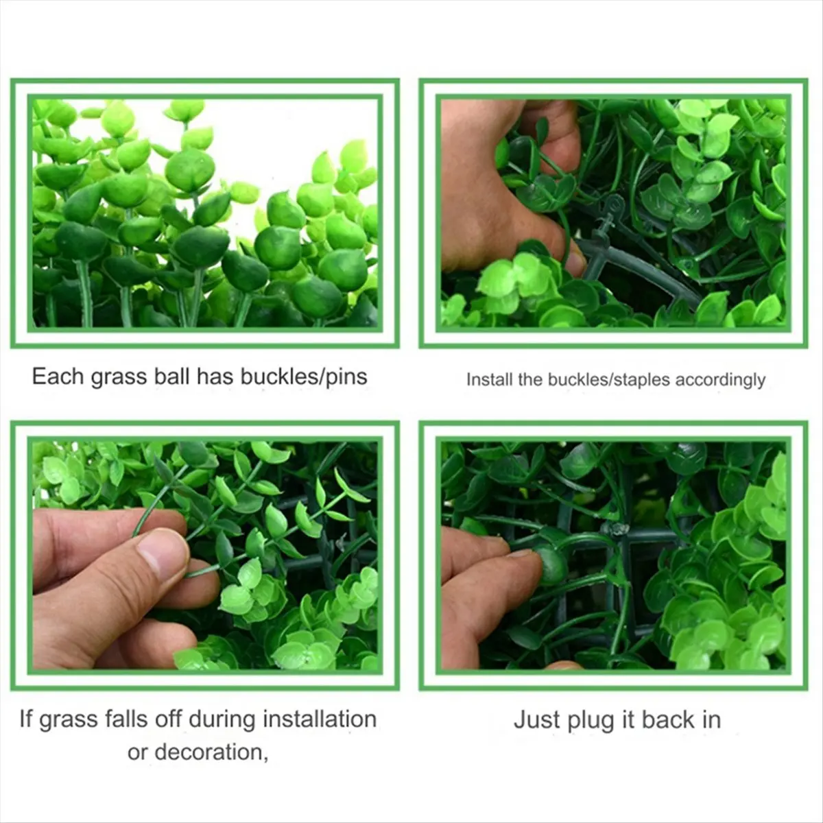 【HOT N07R】 2 Pcs Artificial Plant Topiary Ball Garden Spheres Topiary Plant Outdoor Indoor Decoration for Backyard Decor S