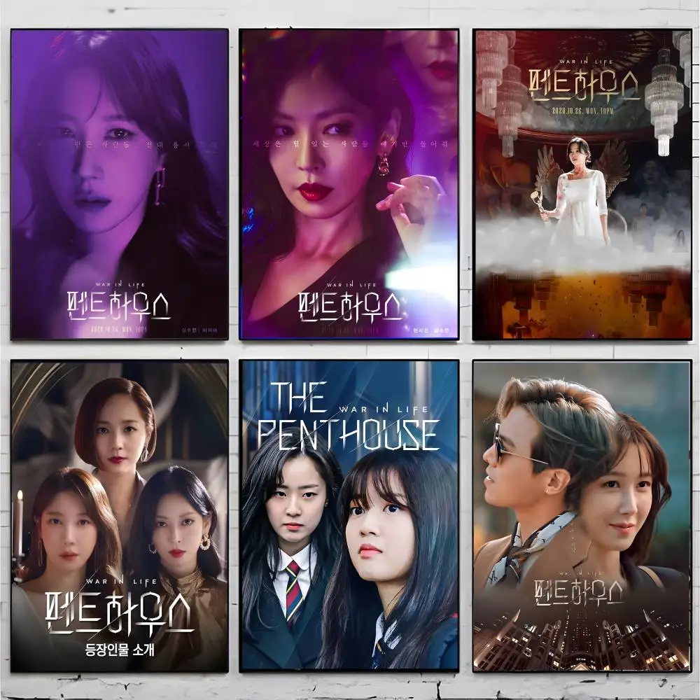 Póster de kdrama, serie de televisión T-The Penthouse, decoración de bar interior de primera calidad, arte y decoración para el hogar, regalos