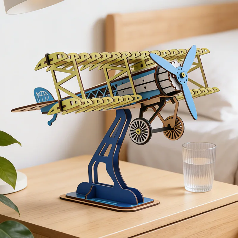3d-wooden-puzzle-vintage-airplane-modeldiy-assembly-kitcreative-desktopornamenteducationaltoy-gift-for-kids-andaviationlovers