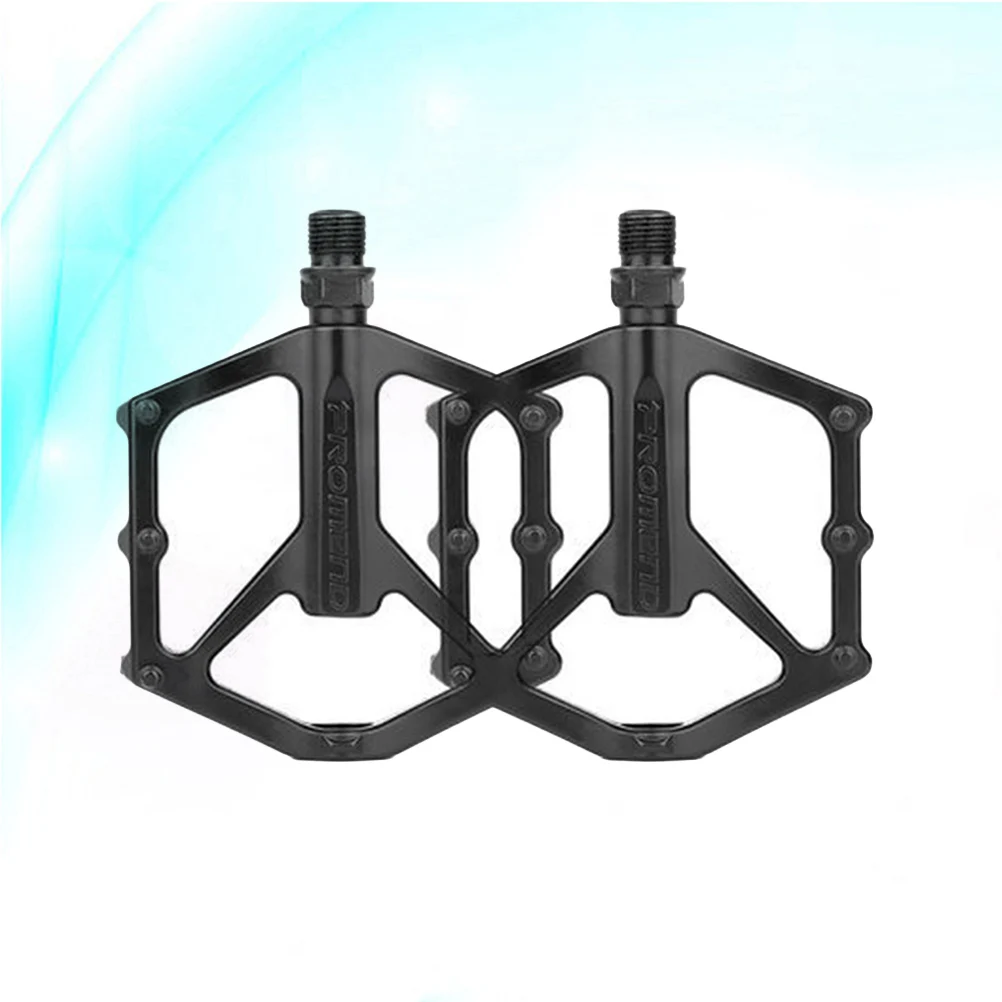 

1 Pair Aluminum Alloy Mountain Bike Pedals Bike Treadle Pedals for Mountain Cycling Road Bicycles (Black)