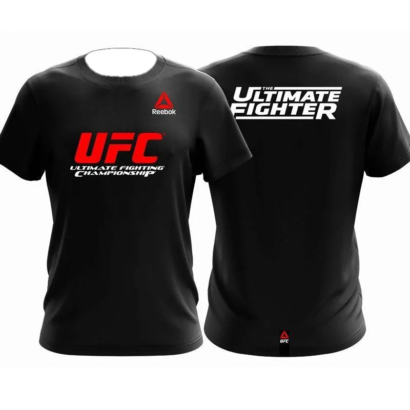 

Футболка UFC для боевых искусств, смешанная боевая одежда для мужчин и женщин с коротким рукавом для бокса, спортивных тренировок, верхняя одежда с короткими рукавами