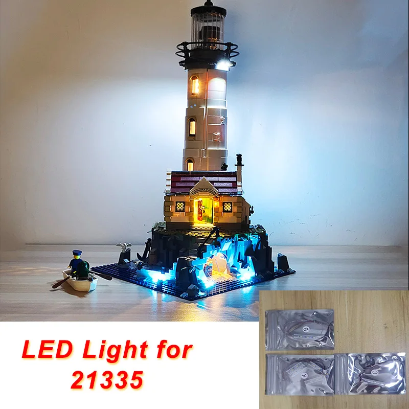 LED-Lichtset für den motorisierten Leuchtturm 21335, dekoratives Lichtset (nur LED-Licht, Modellbausteine NICHT im Lieferumfang enthalten)